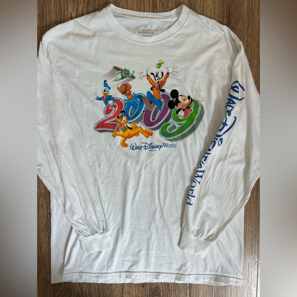 EUC Vintage Walt Disney World 2009 Hanes Walt Disney Long Sleeve Tee